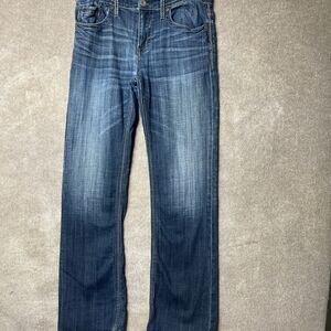 BKE Aiden Straight Jeans Men 32R Blue Classic Minimalist Preppy Workwear Stretch